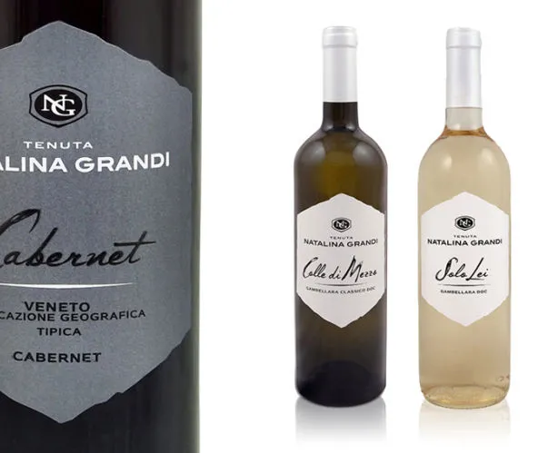 Etichette moderne per i vini di Tenuta Natalina Grandi 